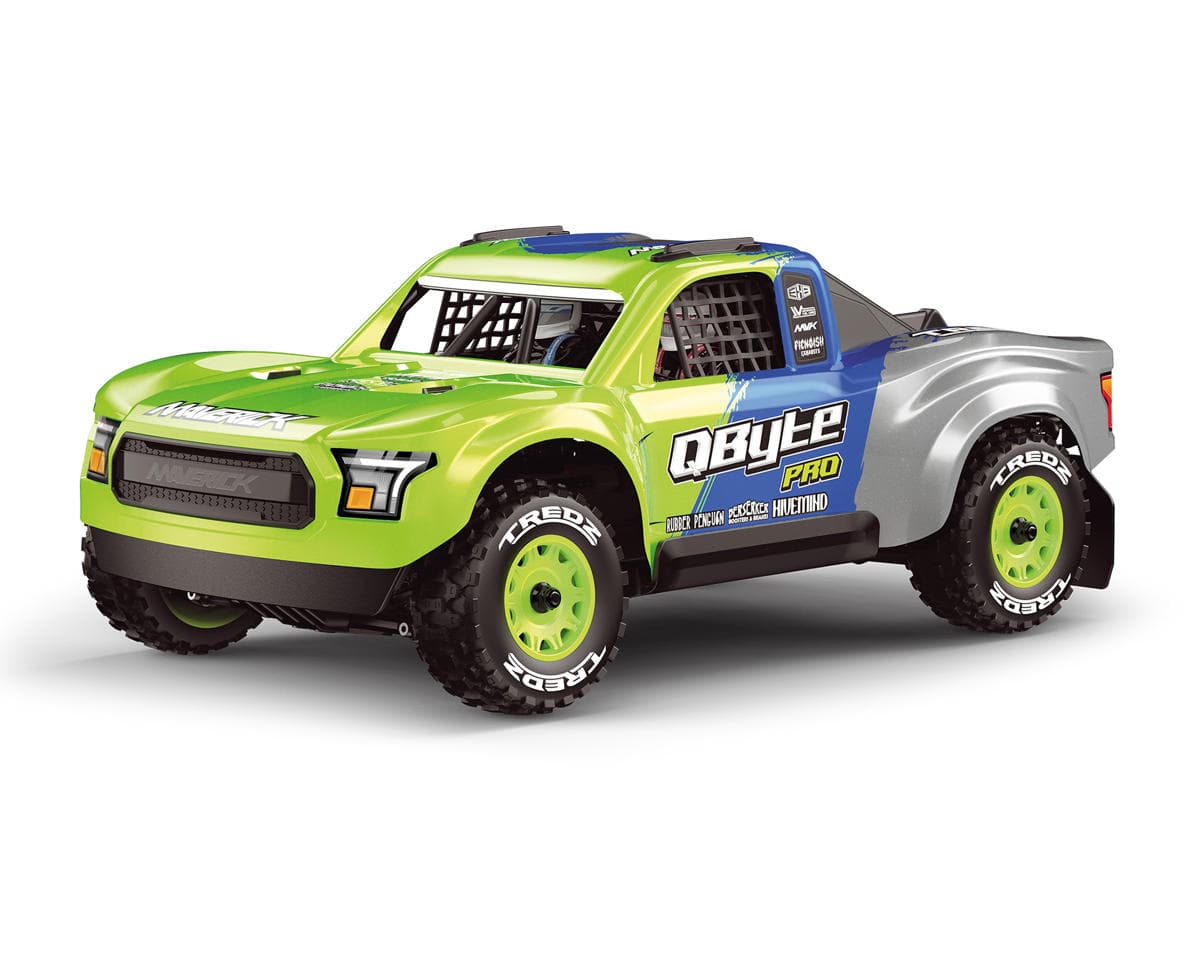 Maverick QByte SC Pro 1/12 Brushless RTR 4WD Electric Short Course Truck (Fluoro Green) w/2.4GHz Radio