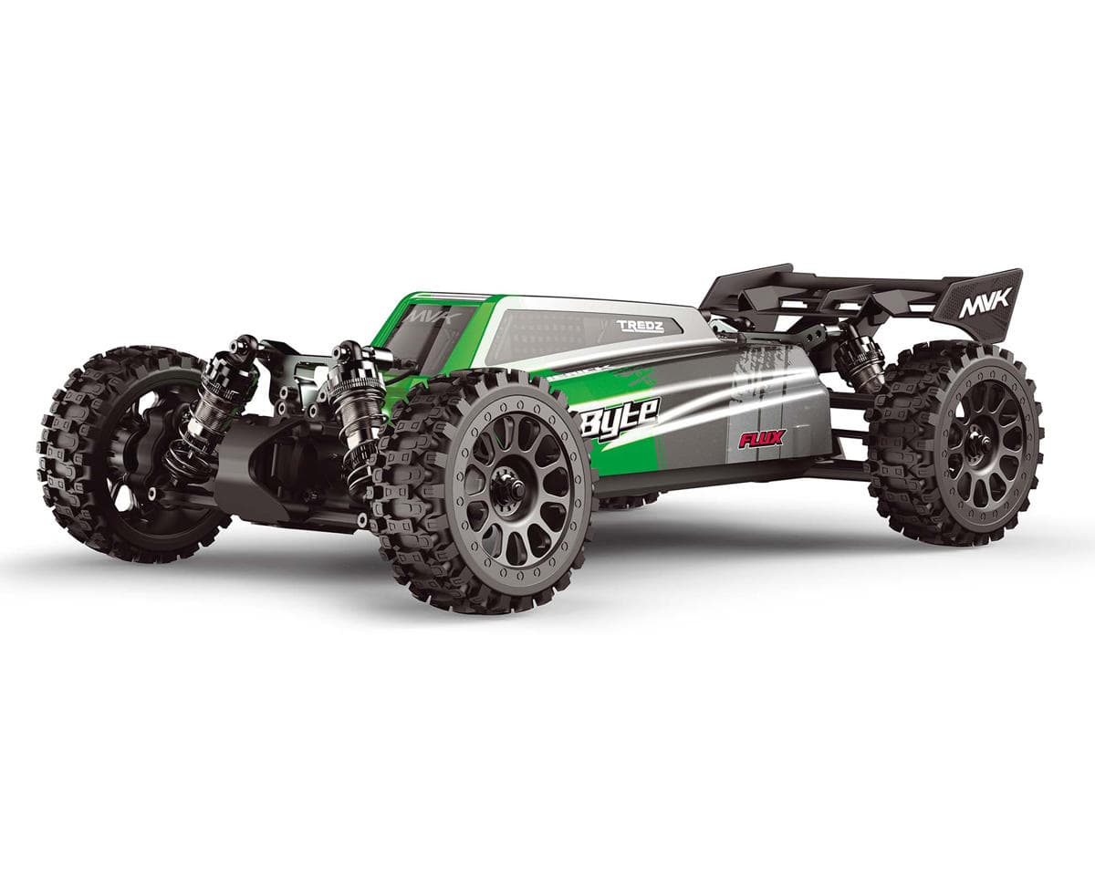 Maverick QByte XB Flux 1/12 Brushless RTR 4WD Electric Off-Road Buggy (Green) w/2.4GHz Radio, Battery & Charger