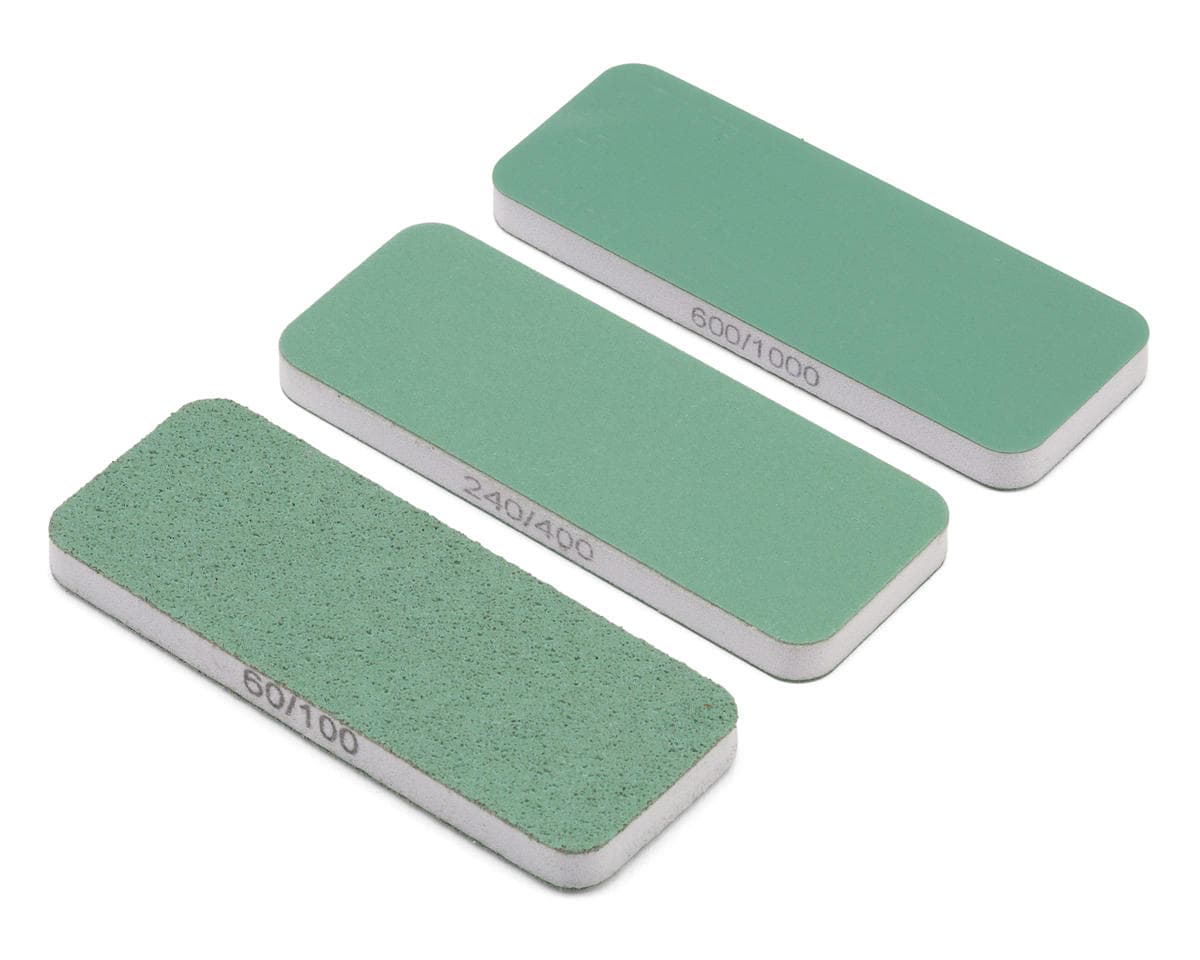 Shesto Limited Modelcraft Collection FlexiSander Dual-Grit Sanding Sticks (3) (80x30x6mm) (60/100/240/400/600/1000 Grit)