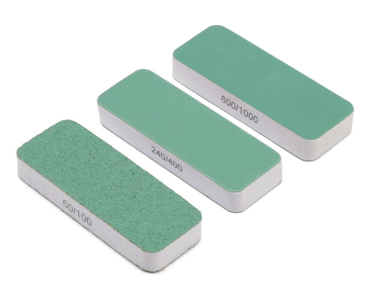 Shesto Limited Modelcraft Collection FlexiSander Dual-Grit Sanding Sticks (3) (80x30x12mm) (60/100/240/400/600/1000 Grit)