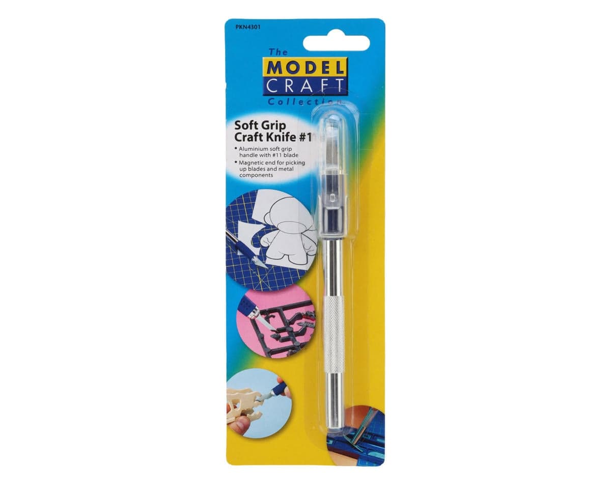 Shesto Limited Modelcraft Collection Aluminum Soft Grip #1 Hobby Knife w/#11 Blade