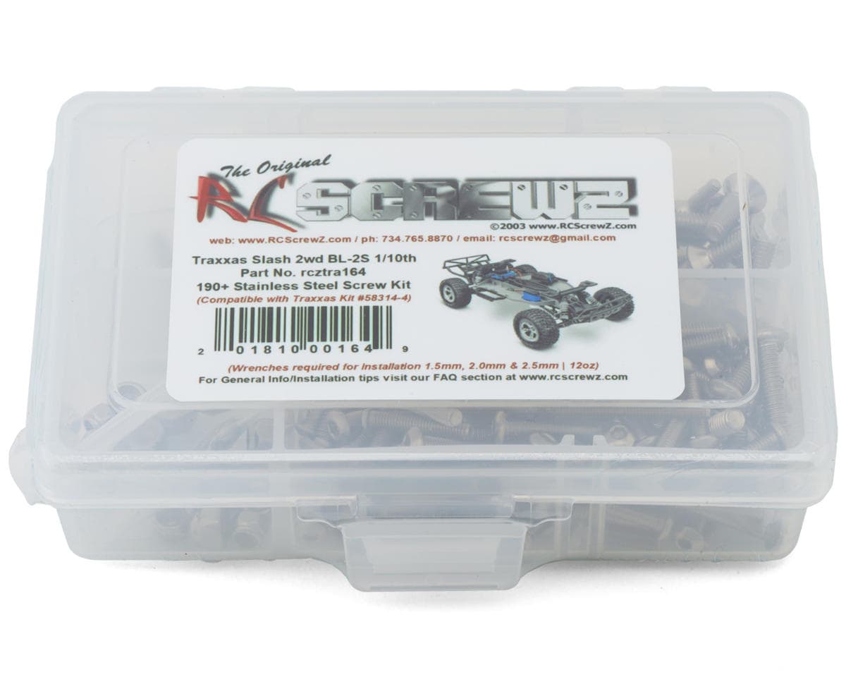 RC Screwz 1/10th Stainless Steel Screw Kit for Traxxas® Slash 2WD BL-2S