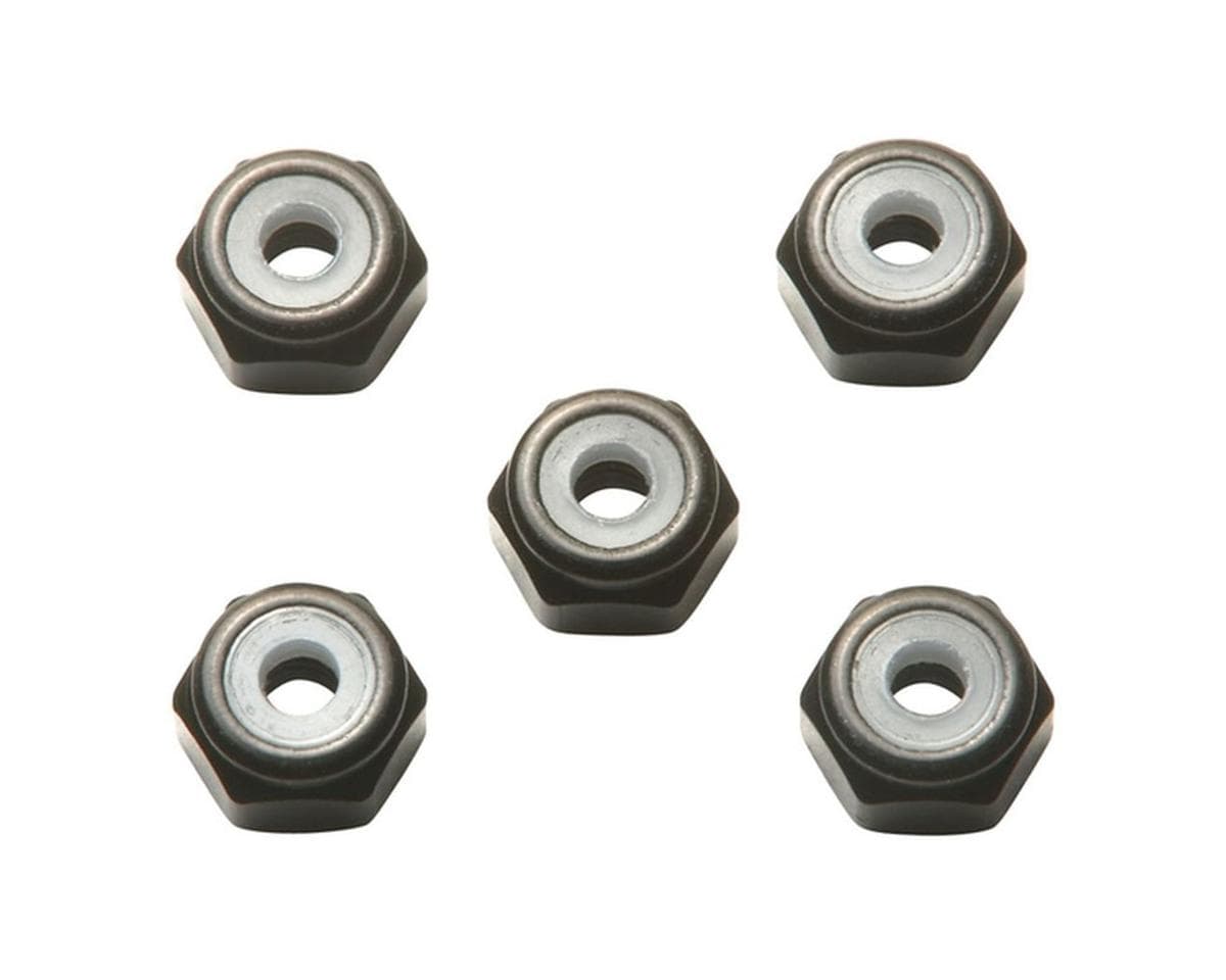 Tamiya 2mm Aluminum Lock Nuts (Black) (5) (Limited Edition)