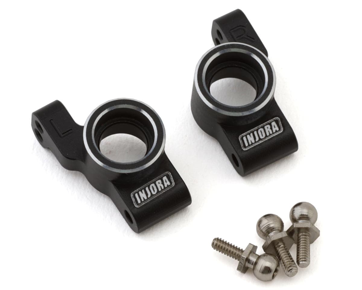 Injora Losi Micro-B/T Aluminum Rear Hubs (Black) (2)