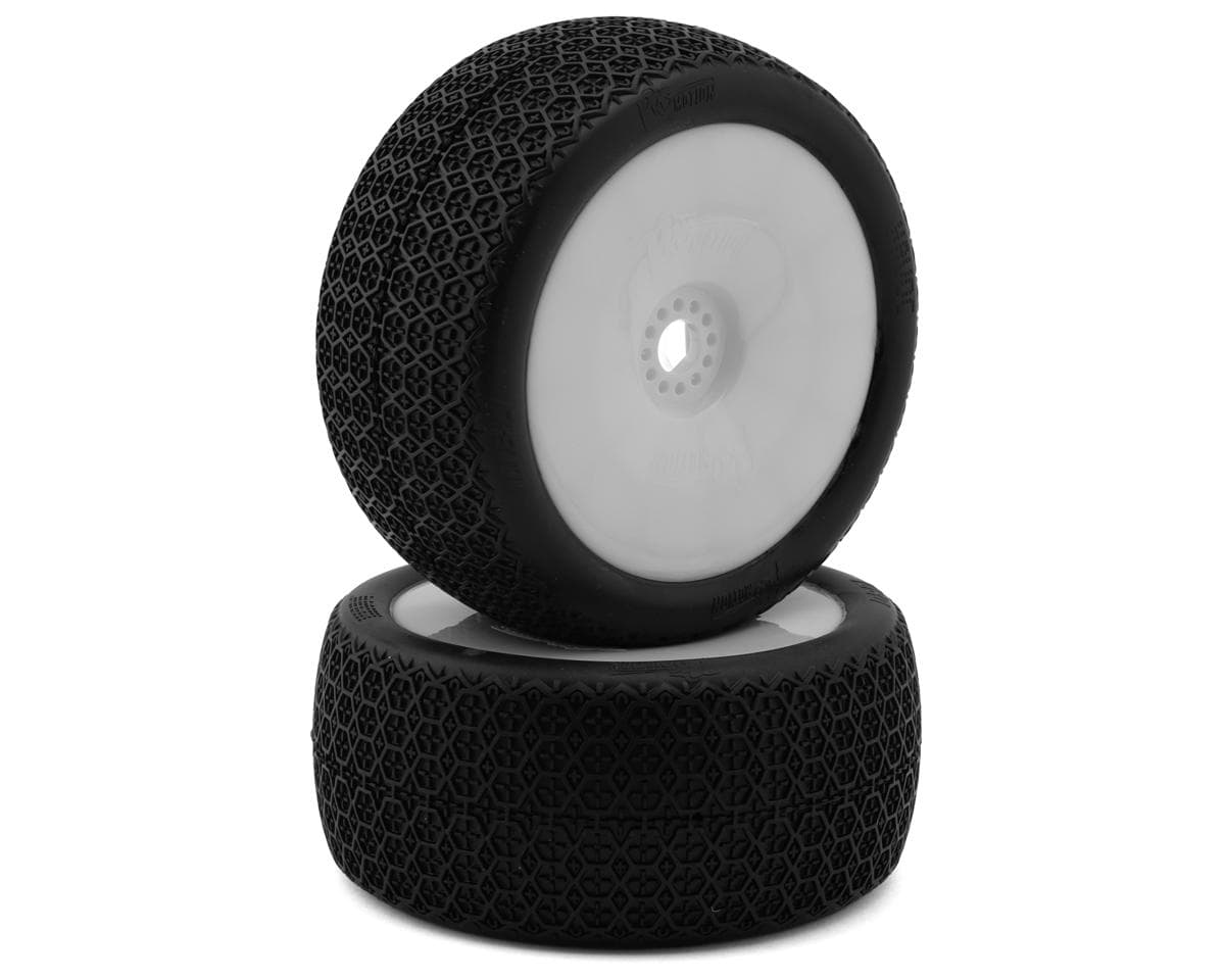 Pro-Motion Havoc 1/8 Truggy Pre-Mounted Tires (White) (2) (T1)
