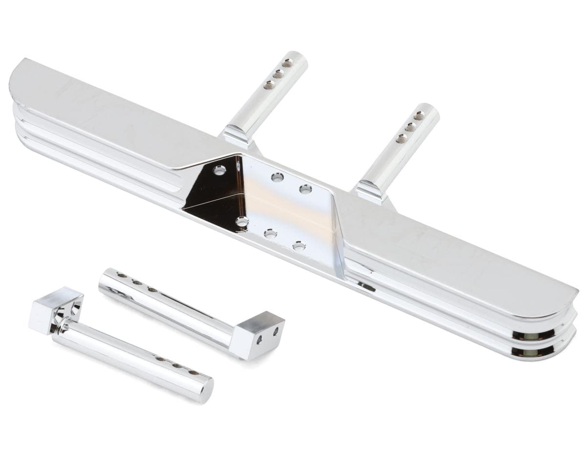 RC4WD TF2 Toyota Pickup/4Runner Aluminum Tough Armor Rear Step Bumper (Chrome)