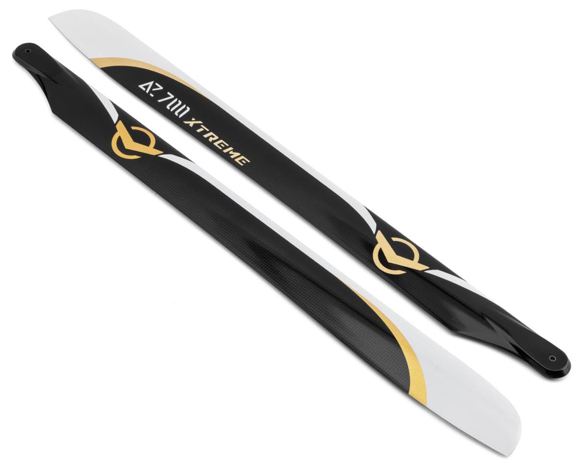 Azure Power 700mm Xtreme Carbon Fiber Main Blade Set (2)