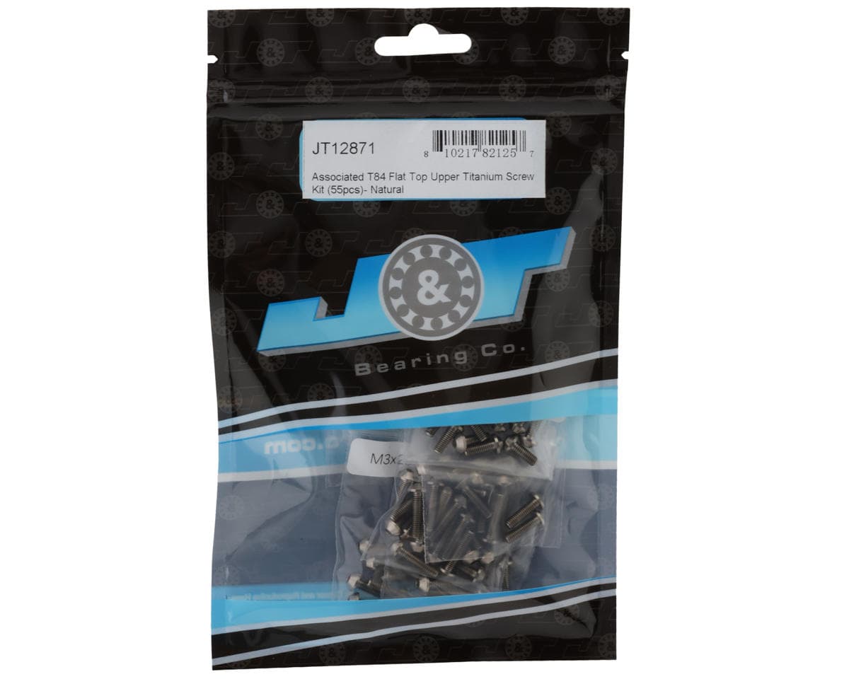 J&T Bearing Co. Associated T84 Flat Top Upper Titanium Screw Kit (Natural)