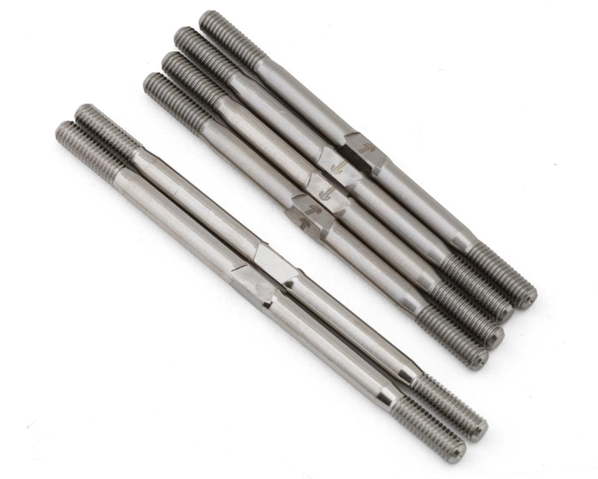 1UP Racing Custom Works Bullet & Rocket Pro Duty Titanium Turnbuckle Set (Silver)
