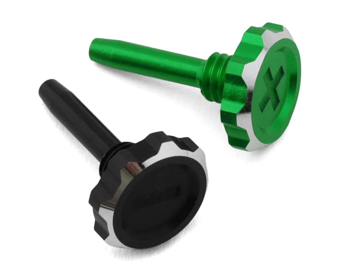 1UP Racing "Lockdown" Adjustable Bullet Plug Grips (Green/Black)