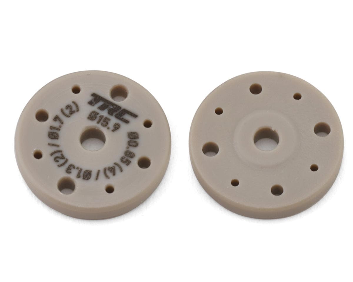 Throttlefinger Racing Concepts 15.9mm Flat Shock Pistons (2) (0.85mm x 4 + 1.3mm x 2 + 1.7mm x 2) (AE/Mugen/Tekno/Xray/Kyosho/Sworkz)