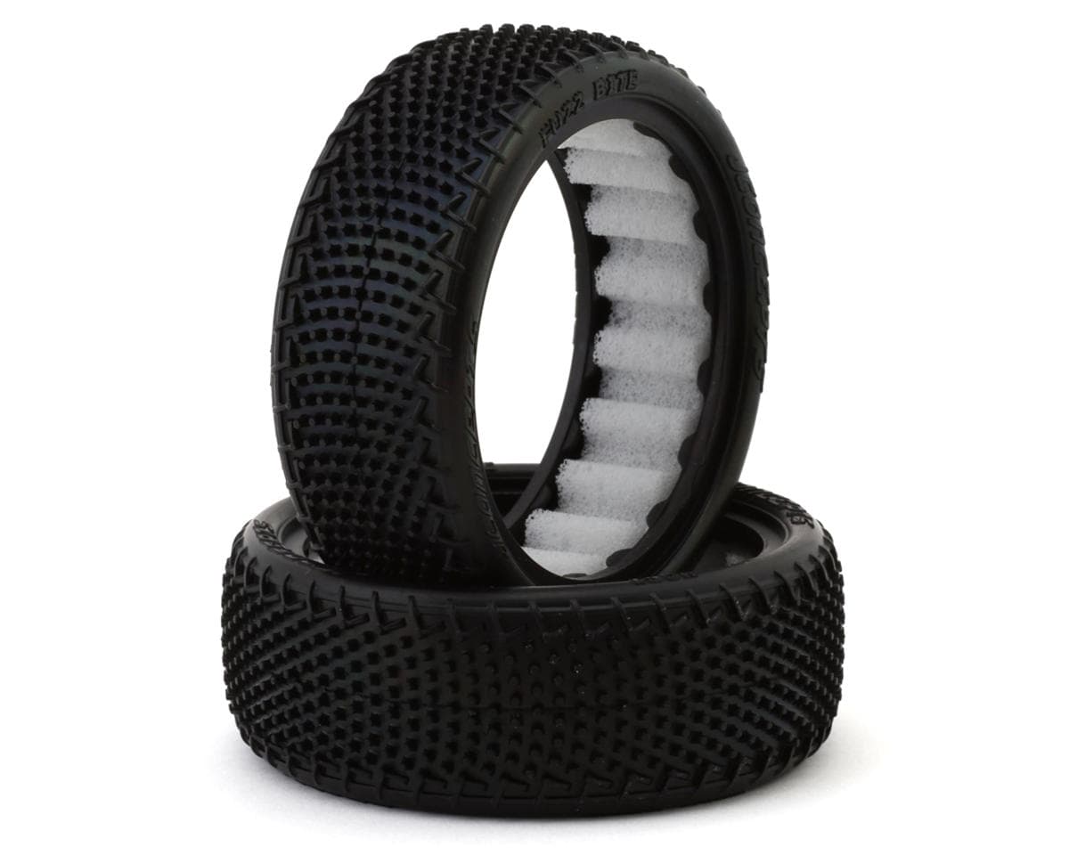 JConcepts Fuzz Bite Wide 2.2" 2WD Front Buggy Carpet Tires (2) (Purple)