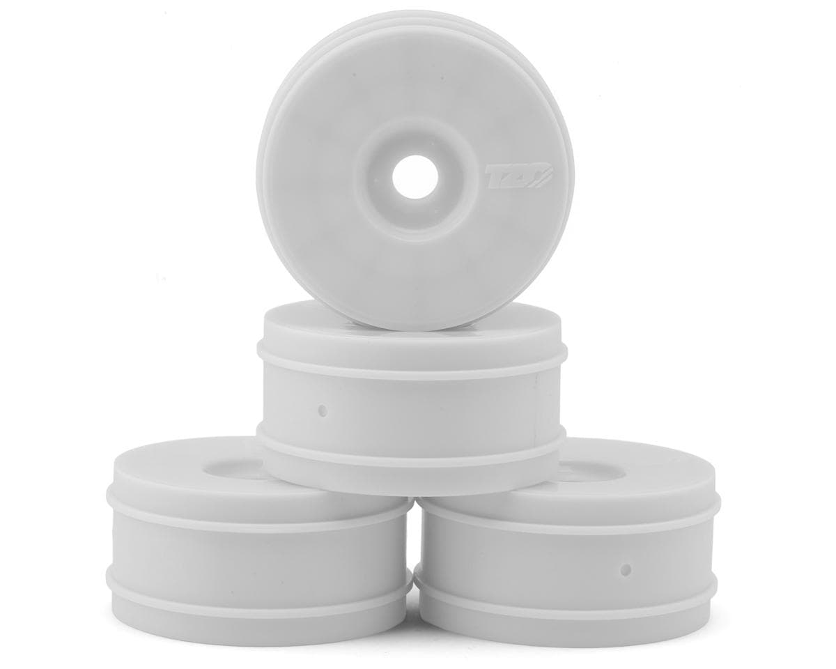 TZO Tires 1/8 Buggy Hard Carbon V2 Wheel Set (White) (4) (83.5mm) w/17mm Hex