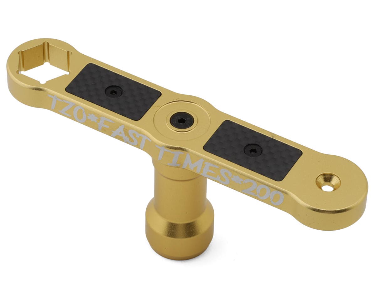 TZO Tires TZO Fast Times Aluminum 2-Stage 17mm Wheel Wrench (Gold)