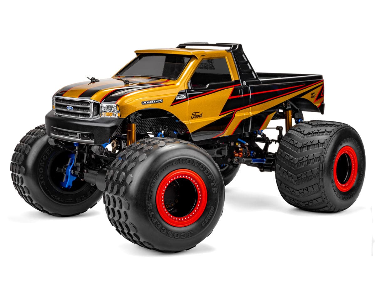 JConcepts 1999 Ford F-250 Single Cab 1/10 Monster Truck Body (Clear) (13.0”)