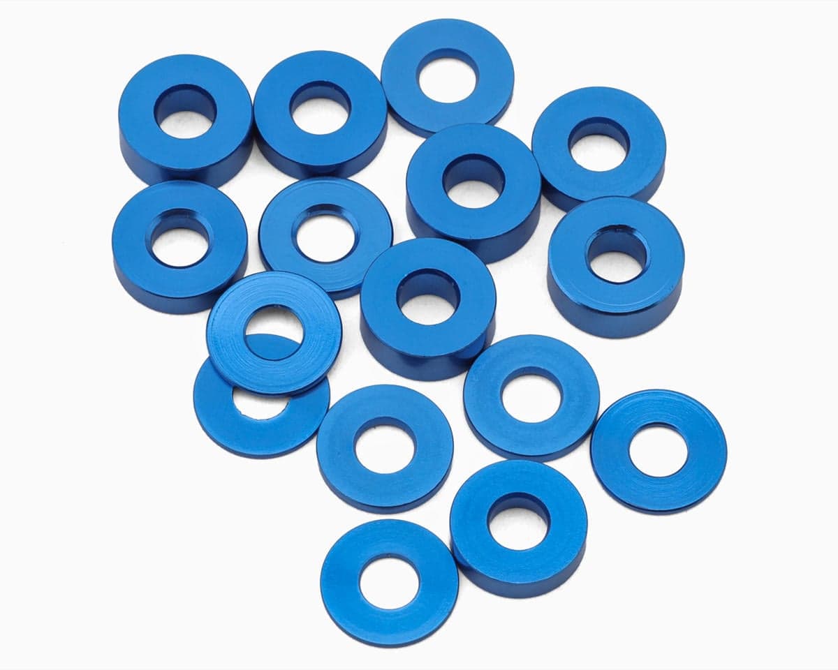 JConcepts 3mm Metric Washer Set (Blue) (16)