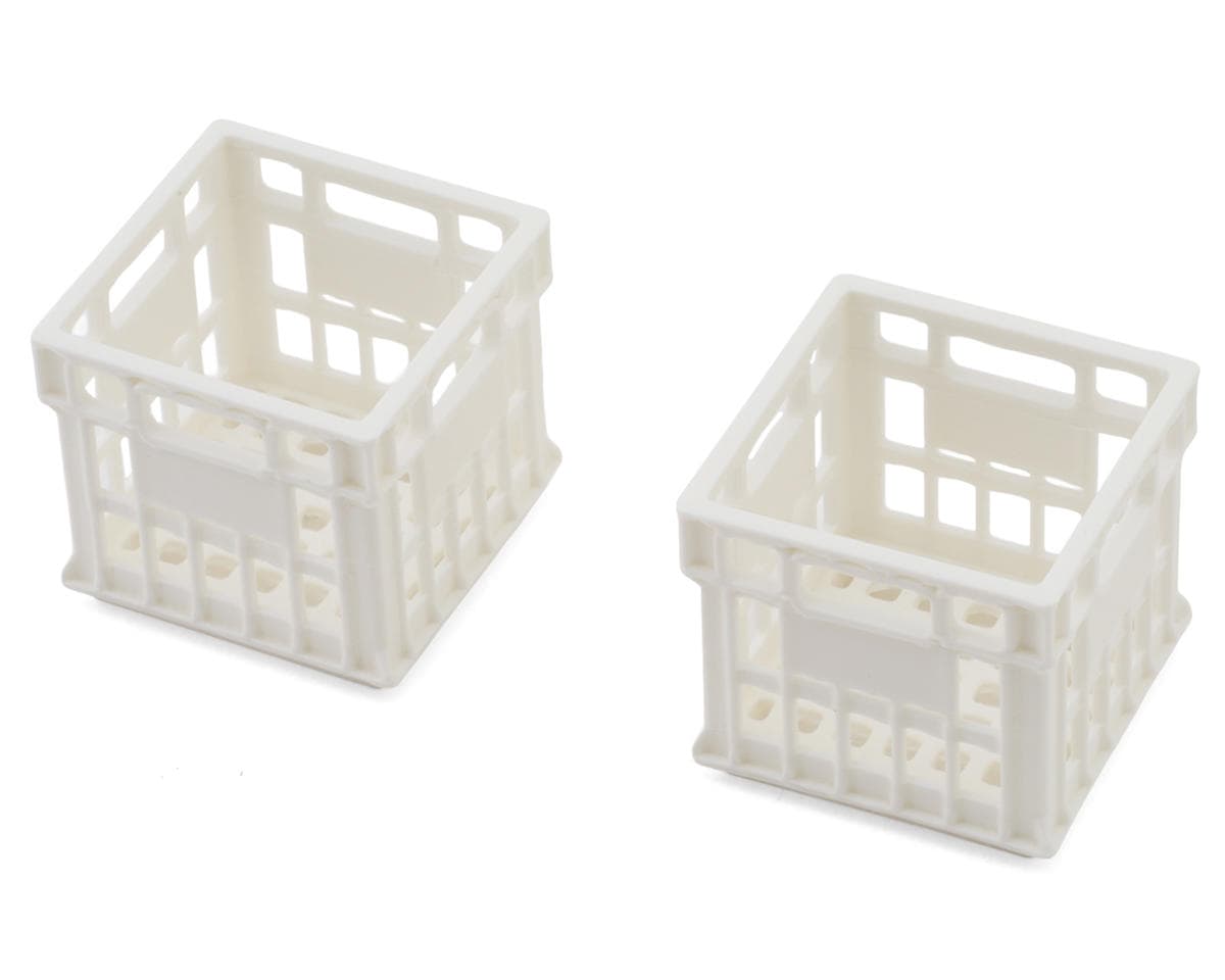 Knight Customs 1/10 Milk Crate Scale Accessory (White) (2) (PLA)