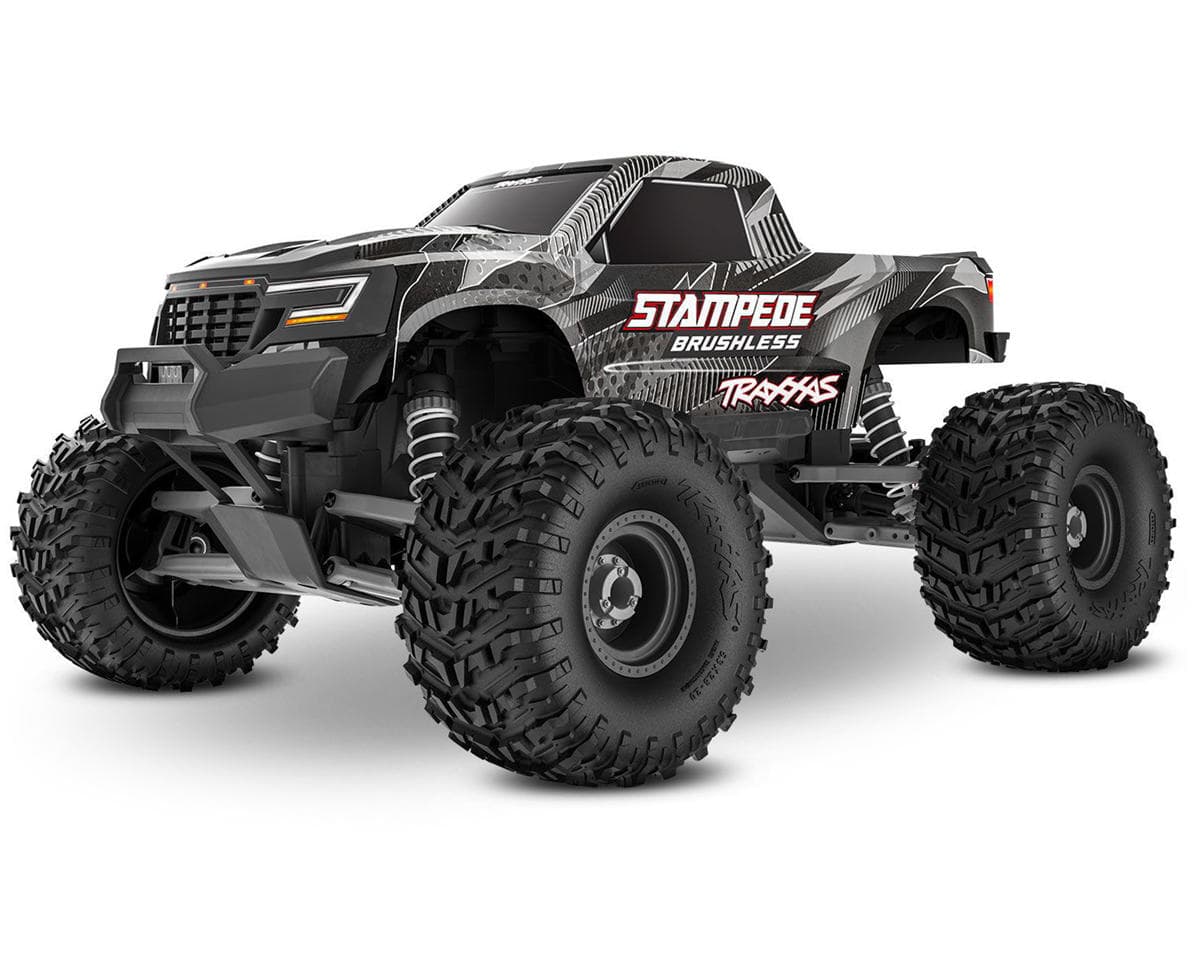 Traxxas Stampede VX3 1/10 RTR 2WD Brushless Monster Truck (Black) w/VX3 ESC, TQi™ Sport 2.4GHz Radio & TSM®
