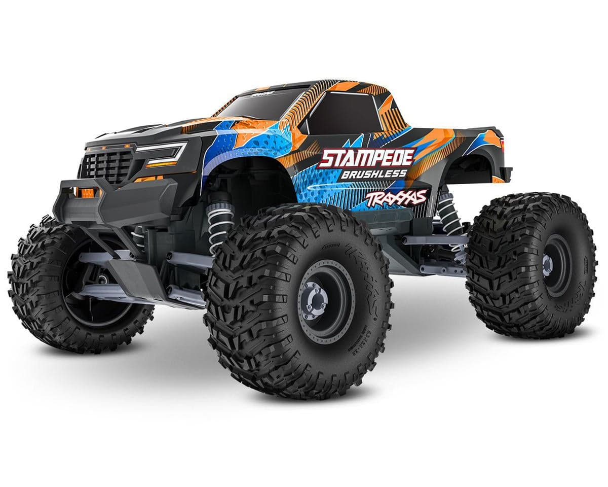 Traxxas Stampede VX3 1/10 RTR 2WD Brushless Monster Truck (Orange) w/VX3 ESC, TQi™ Sport 2.4GHz Radio & TSM®