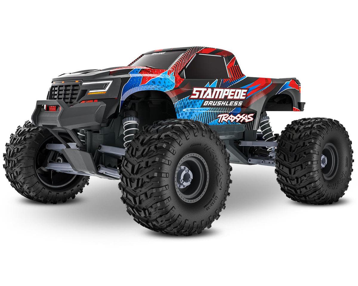 Traxxas Stampede VX3 1/10 RTR 2WD Brushless Monster Truck (Red) w/VX3 ESC, TQi™ Sport 2.4GHz Radio & TSM®