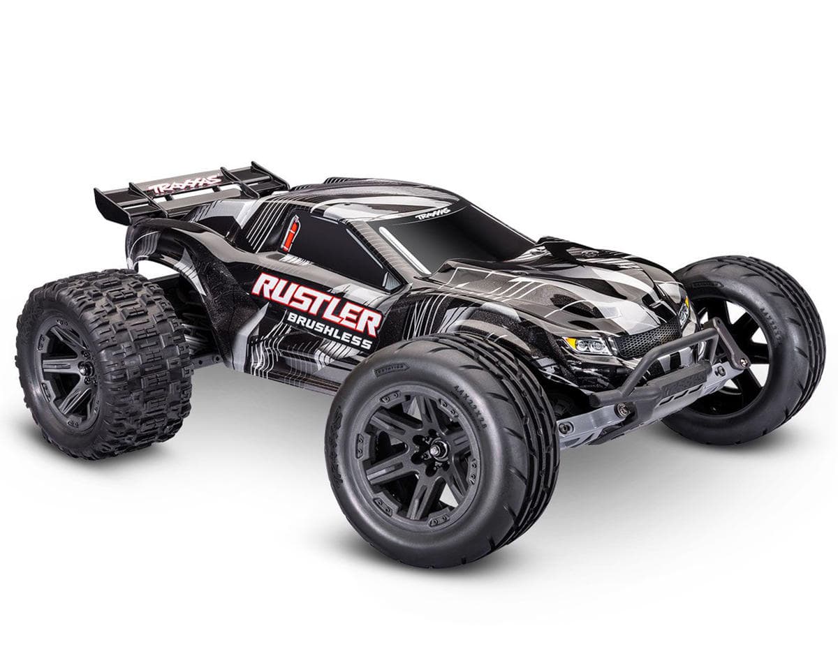 Traxxas Rustler VX3 1/10 RTR 2WD Brushless Stadium Truck (Black) w/VX3 ESC, TQi™ Sport 2.4GHz Radio & TSM®