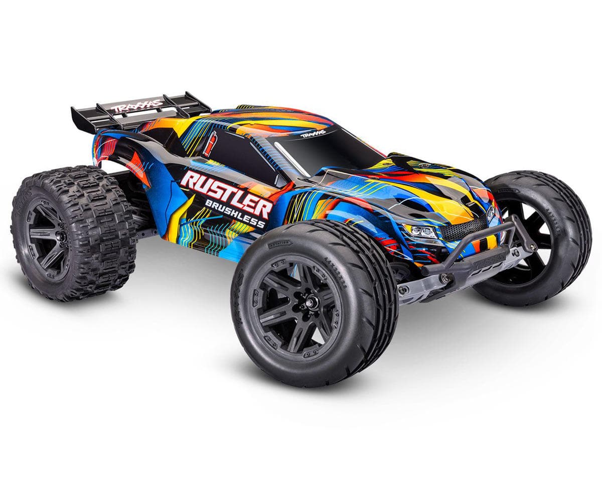 Traxxas Rustler VX3 1/10 RTR 2WD Brushless Stadium Truck (Yellow) w/VX3 ESC, TQi™ Sport 2.4GHz Radio & TSM®