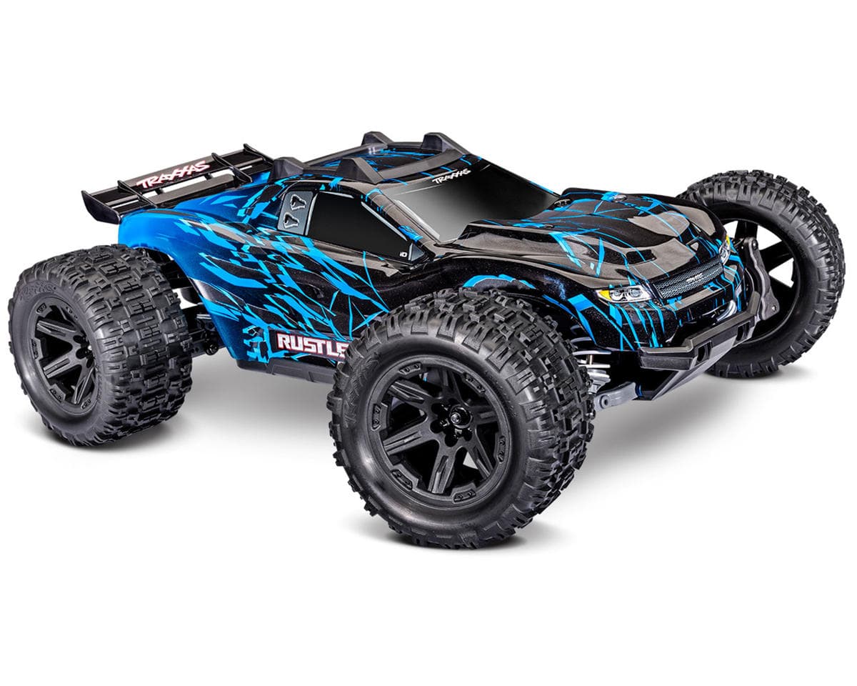 Traxxas Rustler® 4x4 VX3 1/10 RTR 4WD Brushless Stadium Truck (Blue) w/VX3 ESC, TQi™ Sport 2.4GHz Radio & TSM®