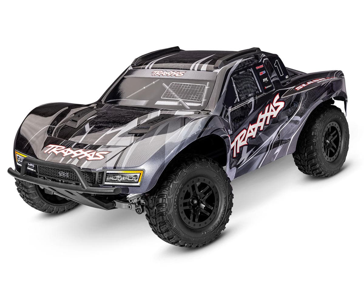 Traxxas Slash® 4x4 VX3 1/10 RTR 4WD Brushless Short Course Truck (Black) w/VX3 ESC, TQi™ Sport 2.4GHz Radio & TSM®
