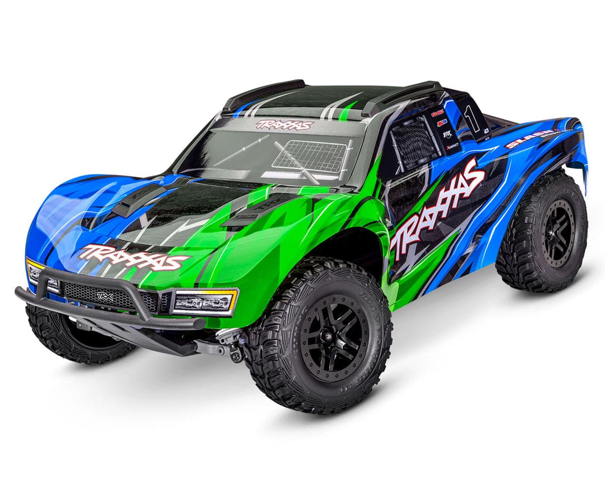 Traxxas Slash® 4x4 VX3 1/10 RTR 4WD Brushless Short Course Truck (Green) w/VX3 ESC, TQi™ Sport 2.4GHz Radio & TSM®