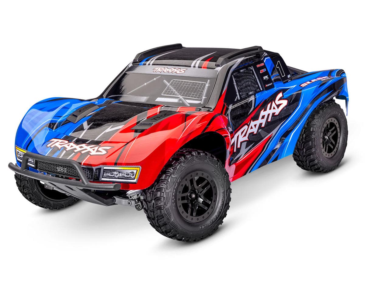 Traxxas Slash® 4x4 VX3 1/10 RTR 4WD Brushless Short Course Truck (Red) w/VX3 ESC, TQi™ Sport 2.4GHz Radio & TSM®