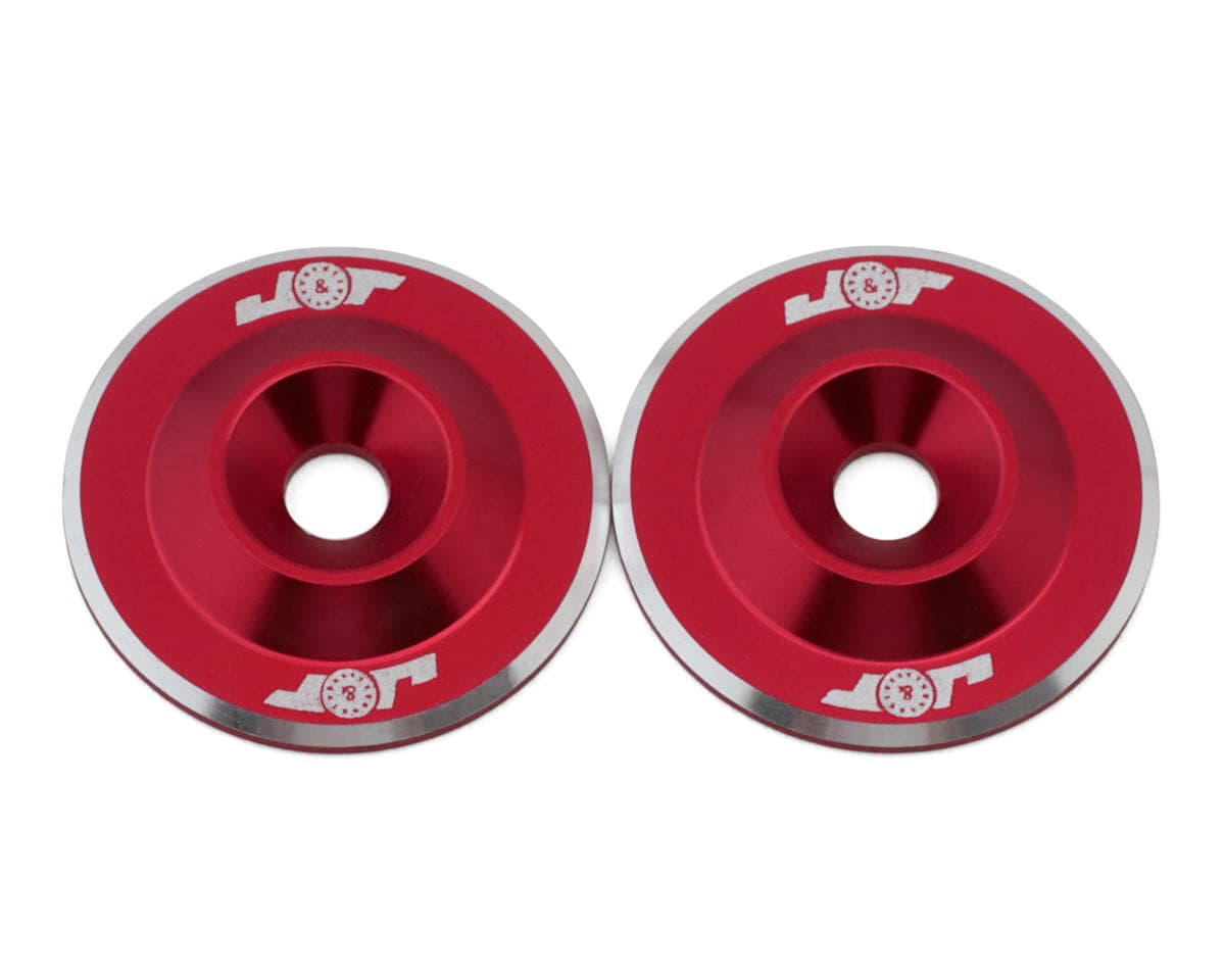 J&T Bearing Co. 3mm Lightweight 1/10 Scale Wing Button (Pink) (2)