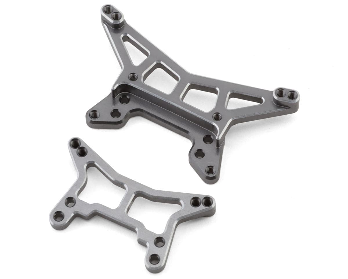Maverick Microbe Aluminum Front & Rear Shock Tower Set (Grey)
