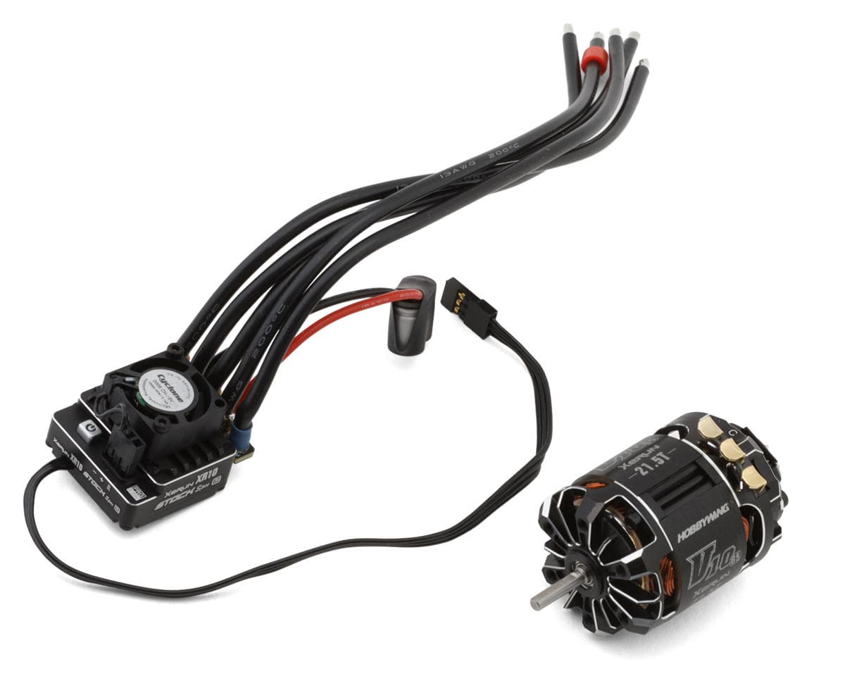 Hobbywing XR10 Stock Spec G2 Sensored Brushless ESC & V10 G5 Motor Combo (21.5T)