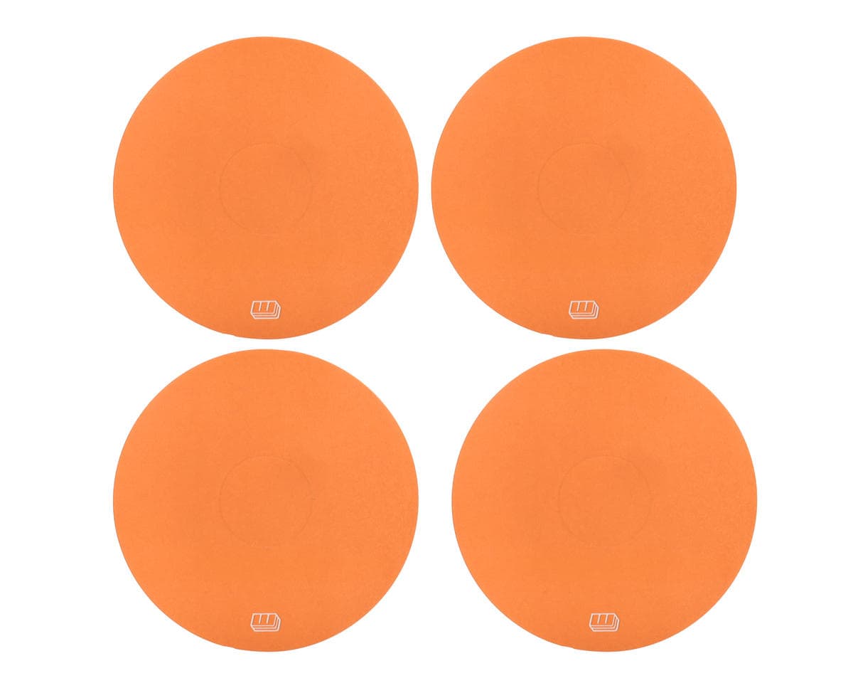 Whitz Racing Products Workhorse 2.2" 1/10 Off-Road Dirt Oval Wheel Stickers (Orange) (4)