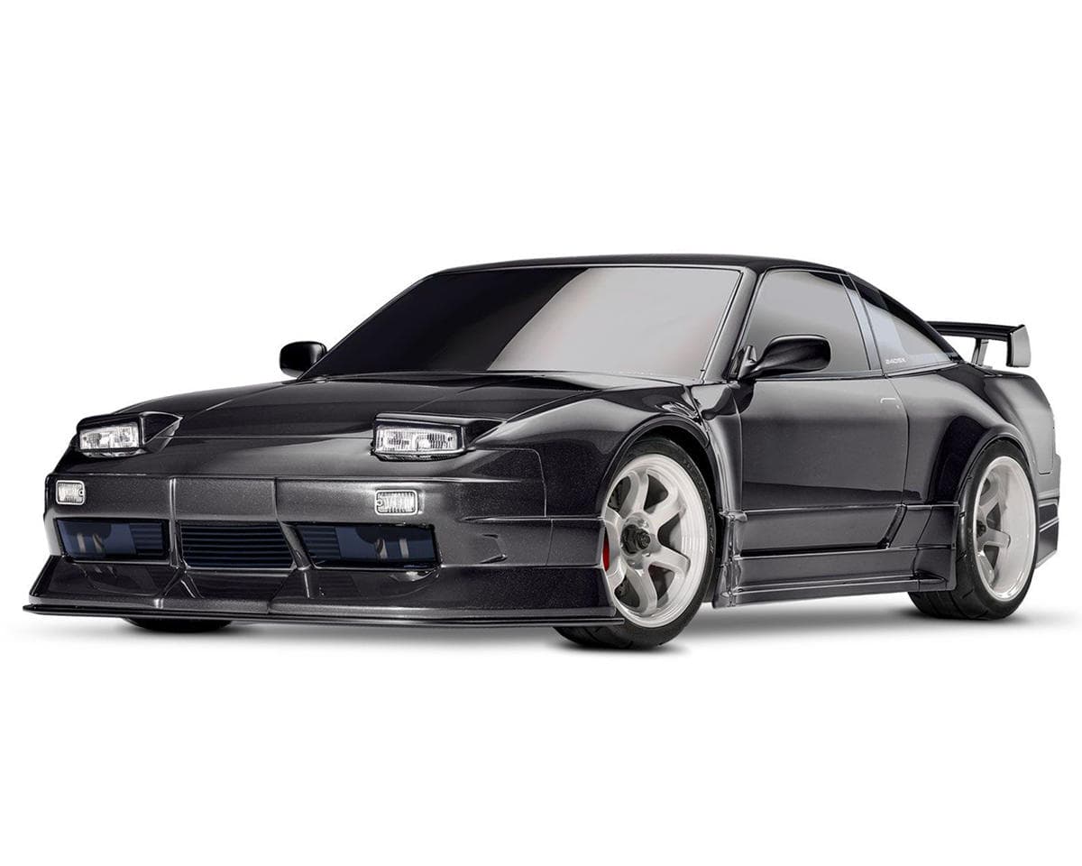 Traxxas 4-Tec® 2.0 Nissan® 240SX 1/10 RTR Electric Brushless 4WD On-Road Car (Black) w/VX3 ESC, TQi™ Sport 2.4GHz Radio & TSM®