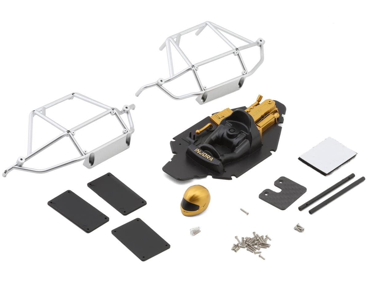 Injora Moonbit Nylon Tube Buggy Frame Kit for Traxxas® TRX-4M® (Silver)