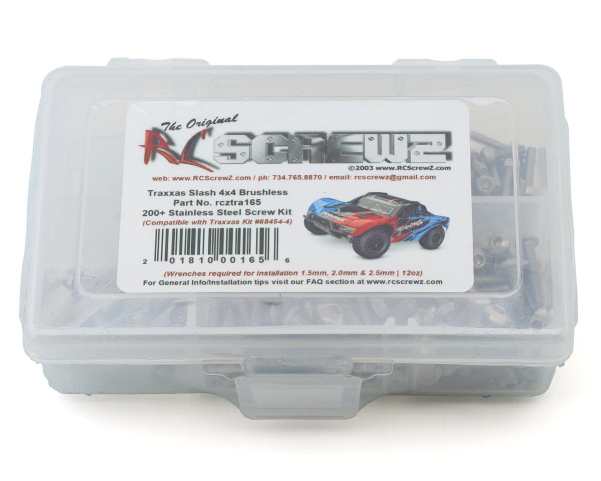 RC Screwz Stainless Steel Screw Kit for Traxxas® Slash® 4x4 VX3 1/10 Brushless Short Couse Truck