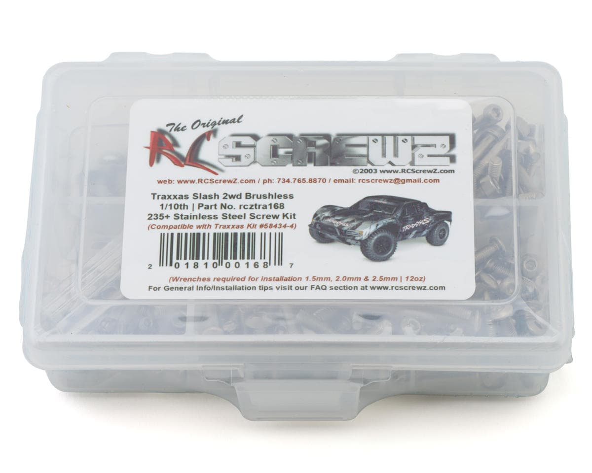 RC Screwz Stainless Steel Screw Kit for Traxxas® Slash® VX3 1/10 2WD Brushless Short Course Truck