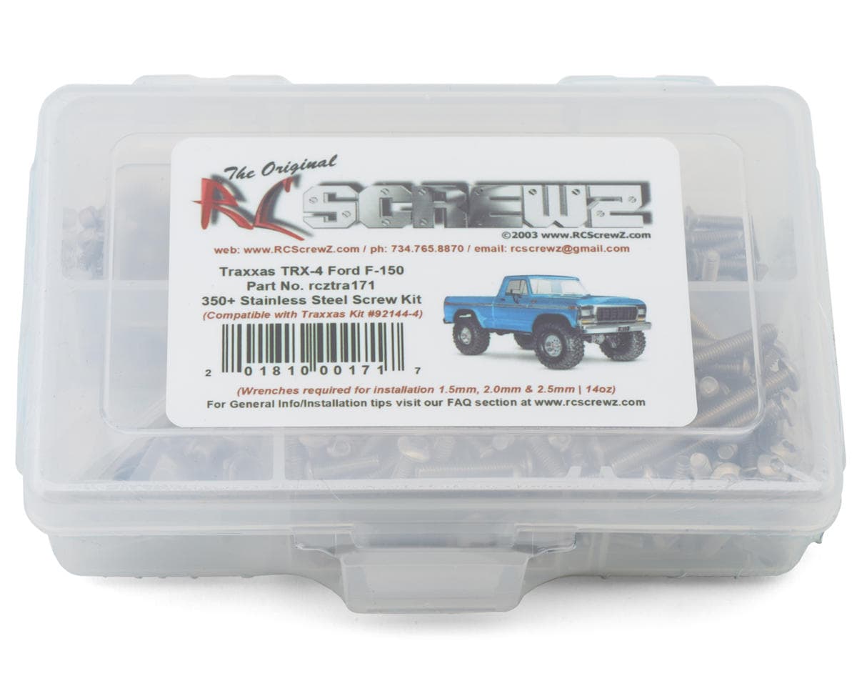RC Screwz Stainless Steel Screw Kit for Traxxas® TRX-4® 1/10 Ford® F-150
