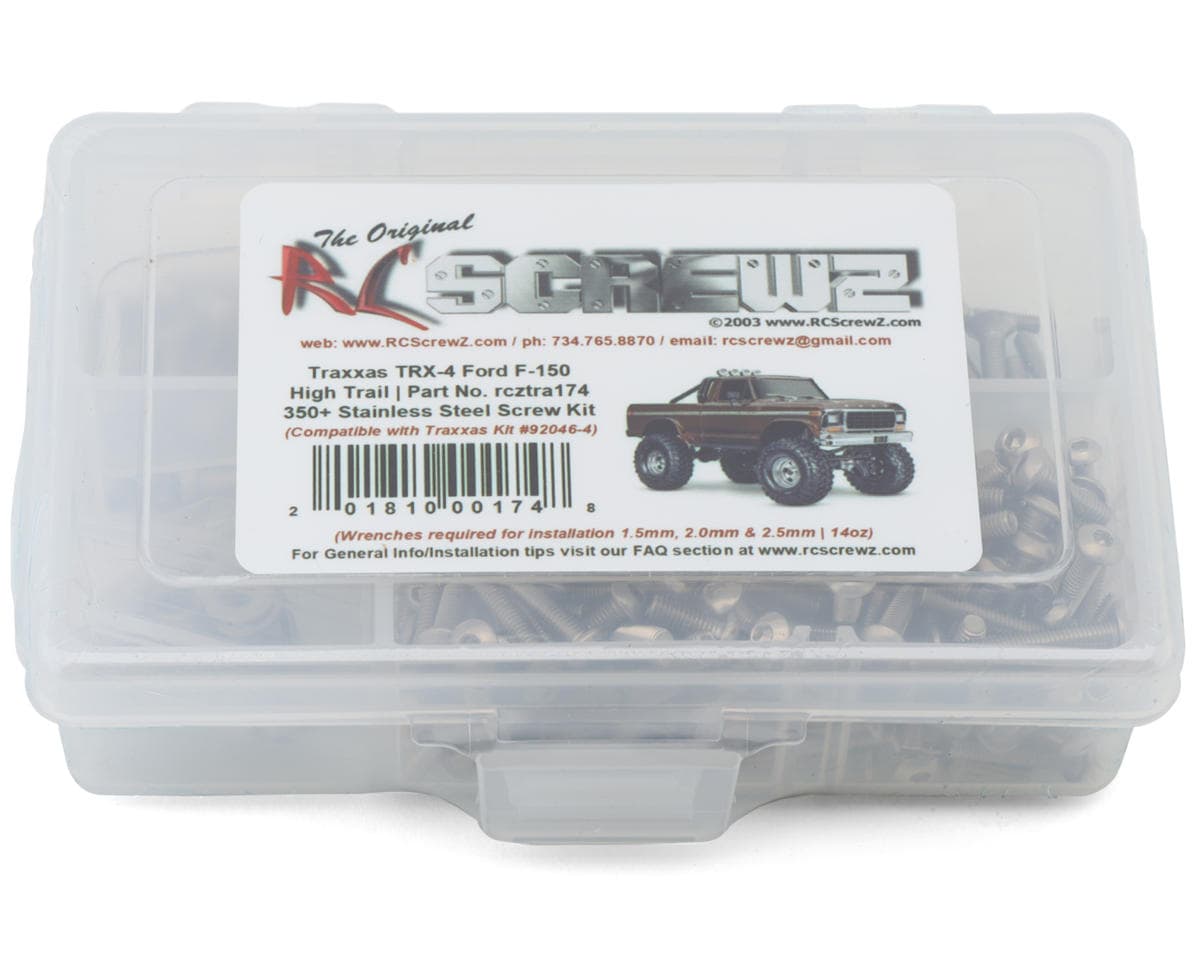 RC Screwz Stainless Steel Screw Kit for Traxxas® TRX-4® 1/10 High Trail Ford® F-150