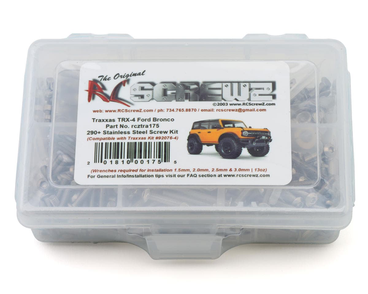 RC Screwz Stainless Steel Screw Kit for Traxxas® TRX-4® 1/10 Ford® Bronco