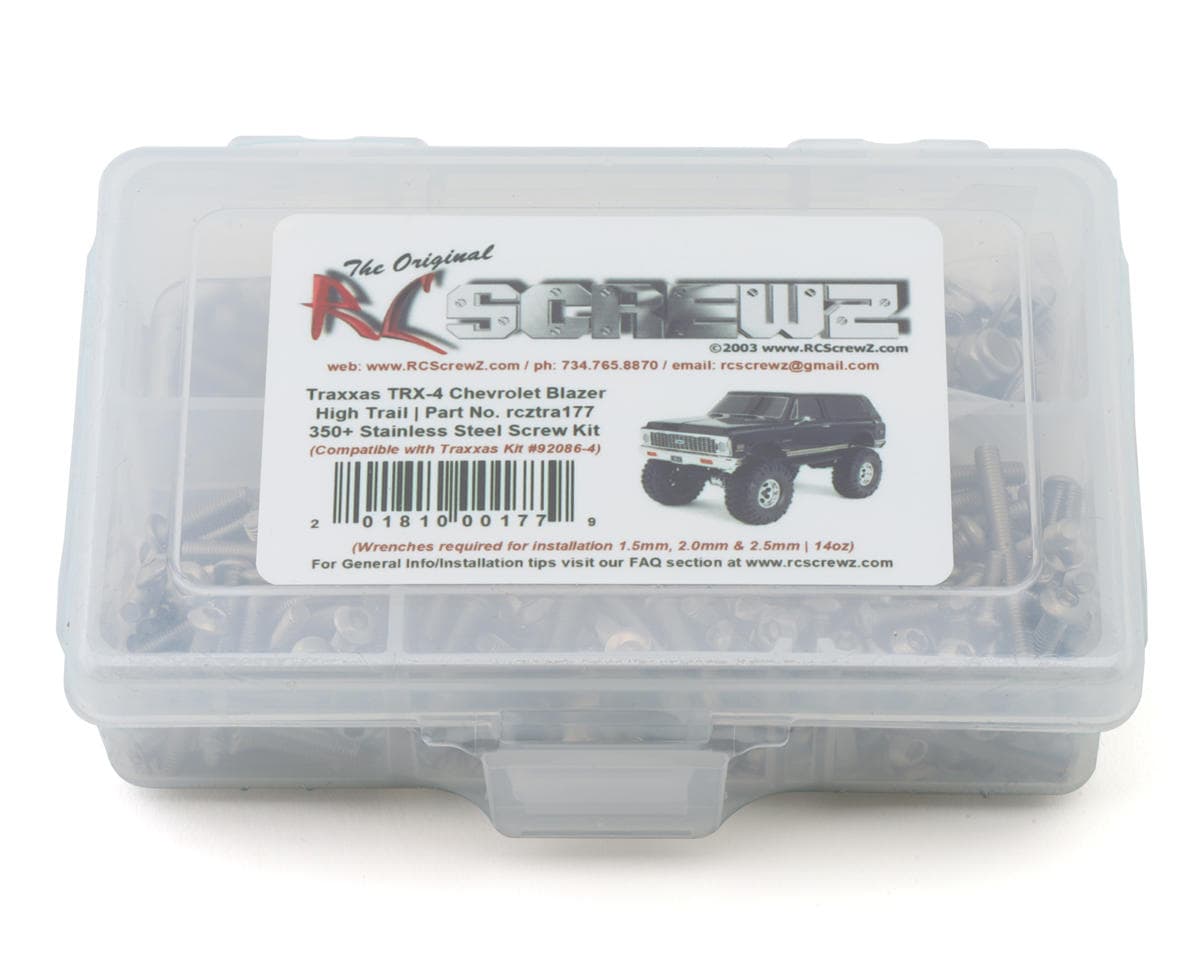 RC Screwz Stainless Steel Screw Kit for Traxxas® TRX-4® 1/10 High Trail Chevrolet® K5 Blazer