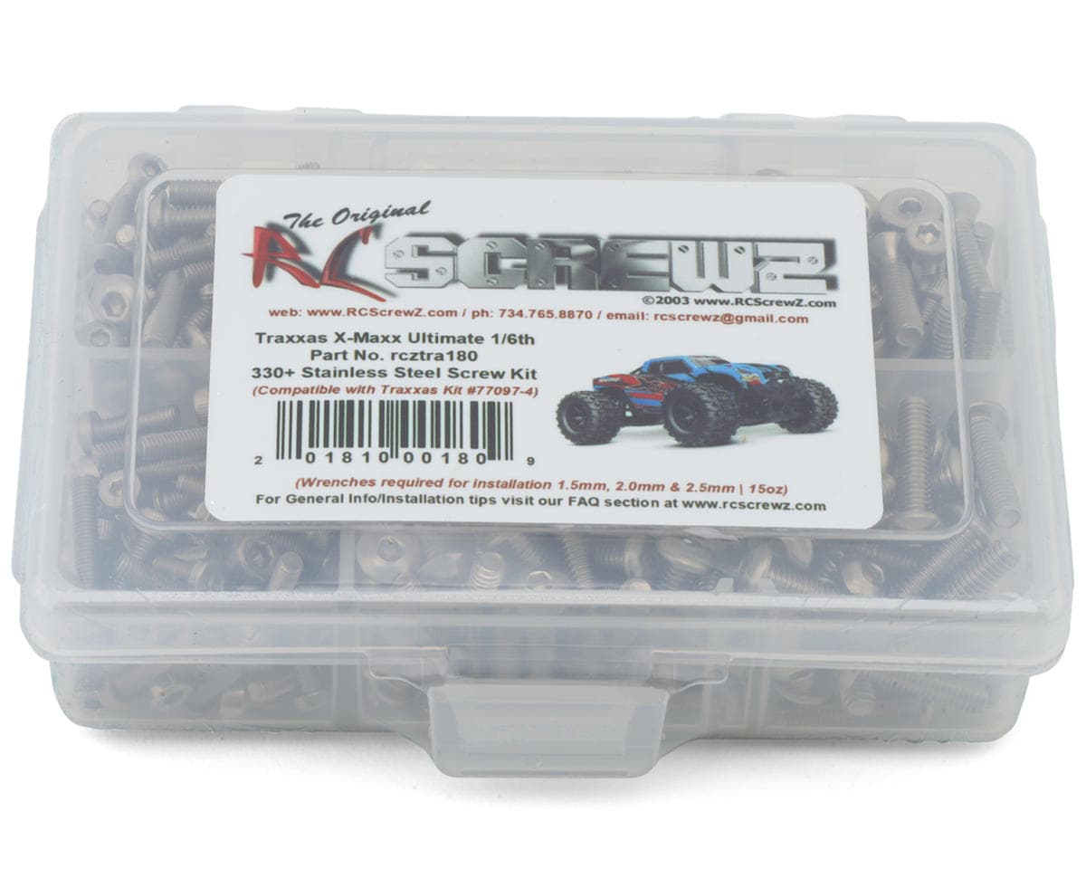 RC Screwz Stainless Steel Screw Kit for Traxxas® X-Maxx® Ultimate 1/6 Monster Truck