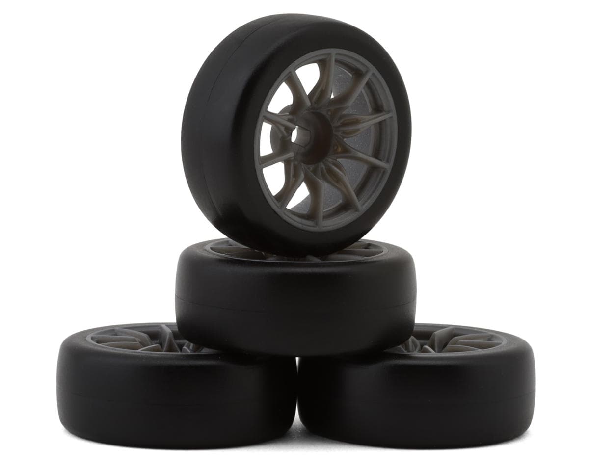 HPI Stage-D24 TSMK5-10 1/24 Pre-Mounted Drift Tires (Grey) (4) (22mm)