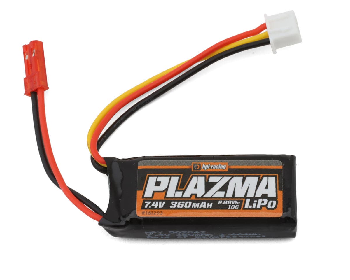 HPI Plazma 2S 10C LiPo Battery Pack (7.4V/360mAh) w/JST Connector