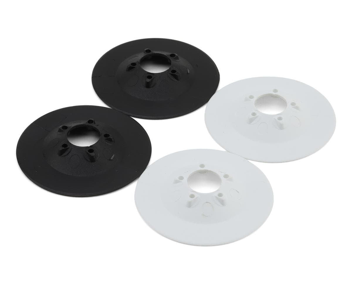 HPI Aero 5 Wheels Aerodiscs Set (Black/White) (6mm Offset)