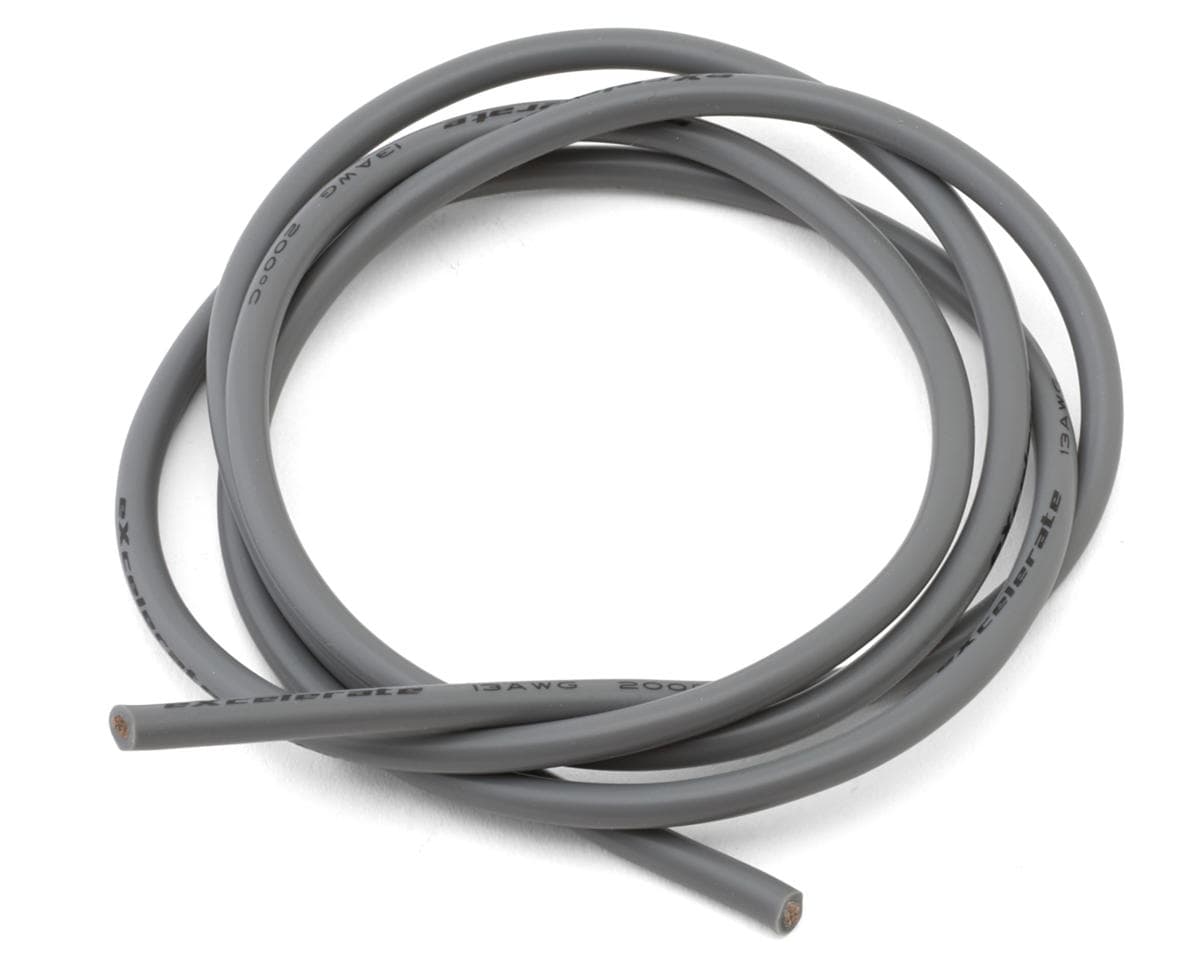eXcelerate Silicone Wire (Grey) (1 Meter) (13AWG)