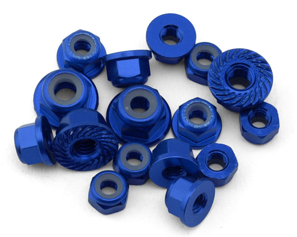 175RC Team Associated RC10B7.1/T7 Aluminum Locknut Kit (Blue) (17)