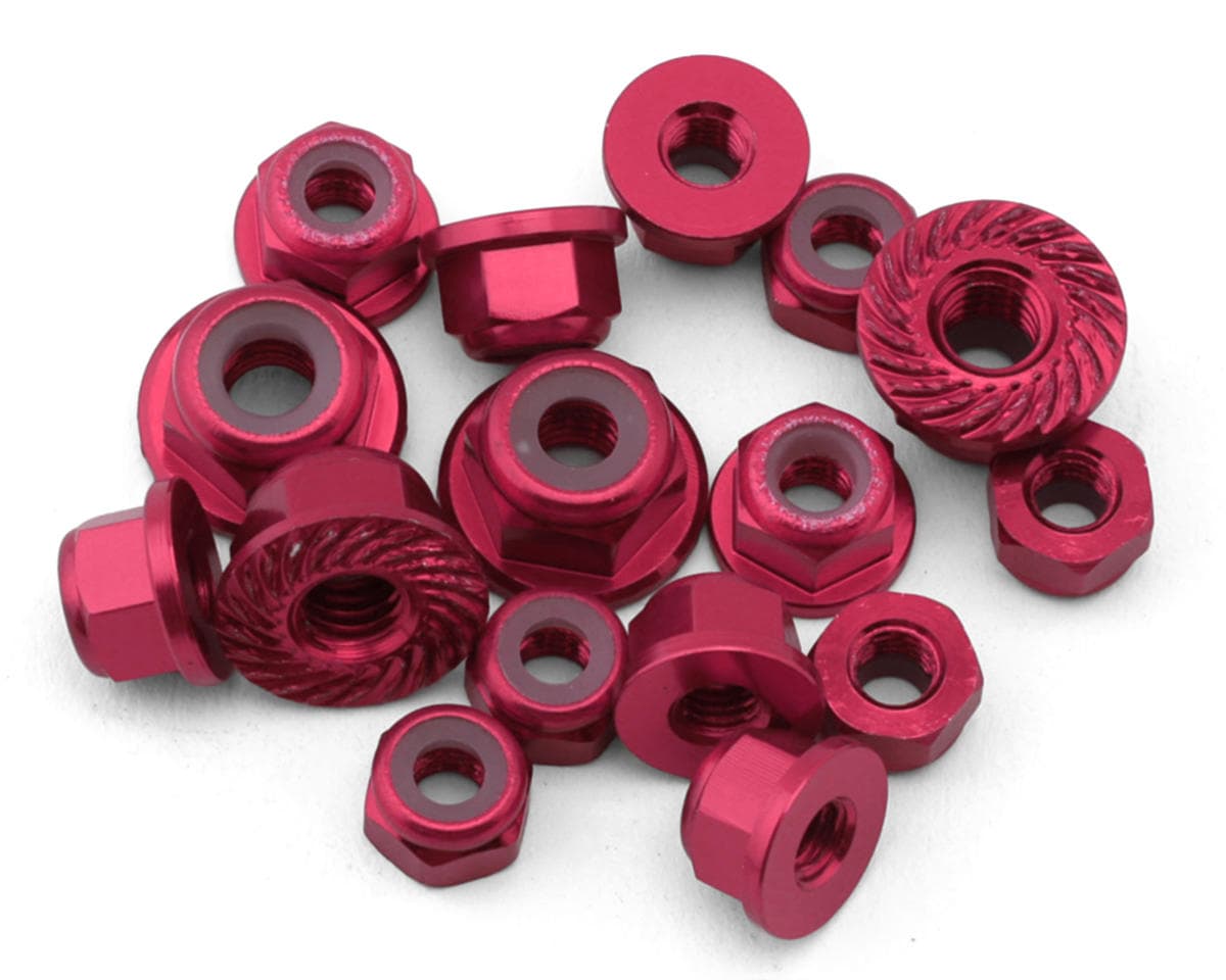 175RC Team Associated RC10B7.1/T7 Aluminum Locknut Kit (Pink) (17)