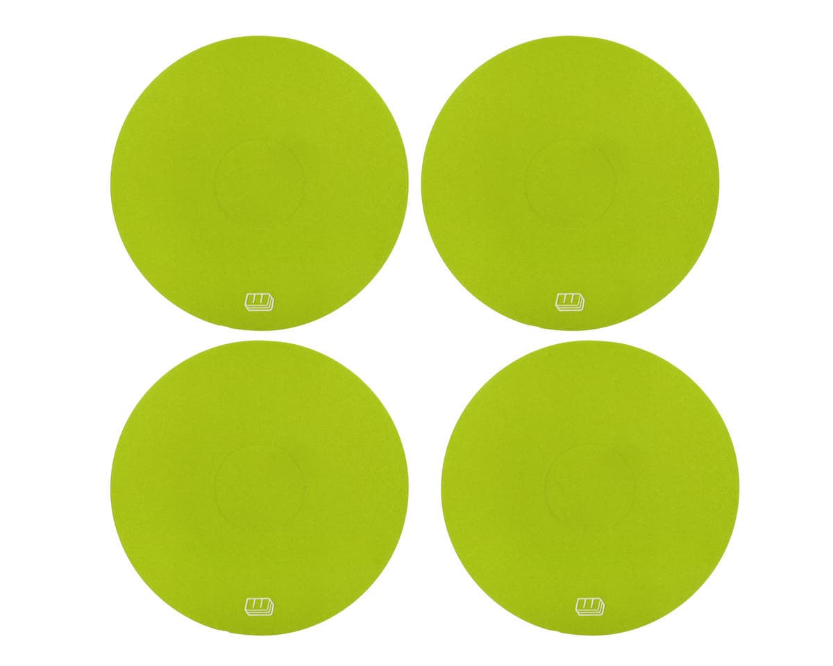 Whitz Racing Products Workhorse 2.2" 1/10 Off-Road Dirt Oval Wheel Stickers (Yellow) (4)